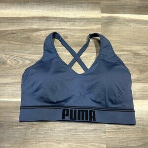 🏁 Puma blue sports  bra size medium